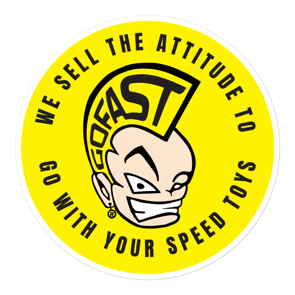 GOFAST RACER (GFR) Faster Mascot Bubble-free stickers - GOFAST RACER
